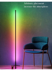 Remote Control RGB LED Corner Floor Lamp, Multicolour