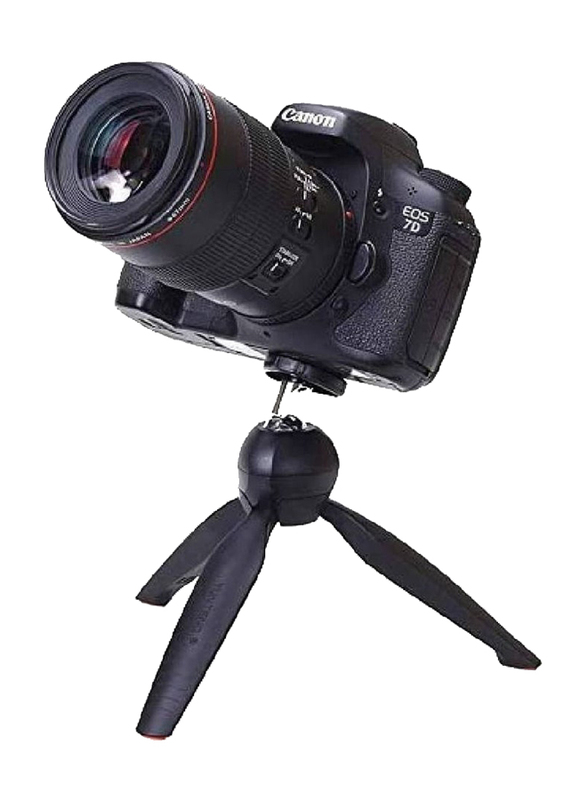 Mini Tripod with Phone Holder Clip, Black