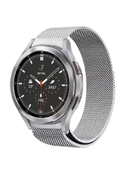 Stainless Steel Mesh Watch Band for Samsung Galaxy Watch 4, Silver