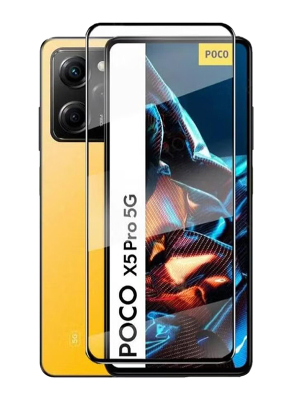 Xiaomi Poco X5 Pro Edge to Edge Full Coverage Tempered Glass Screen Protector, Clear