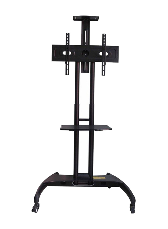 Skill Tech TV Floor Stand with Wheels, Black