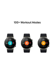 46mm Smartwatch with Full Touch Round HD Screen, Fitness Tracker, Heart Rate Monitor & Bluetooth for iPhone & Android, Black