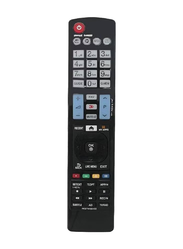Ics Replacement Remote Control for LG 3D Smart TV, Black