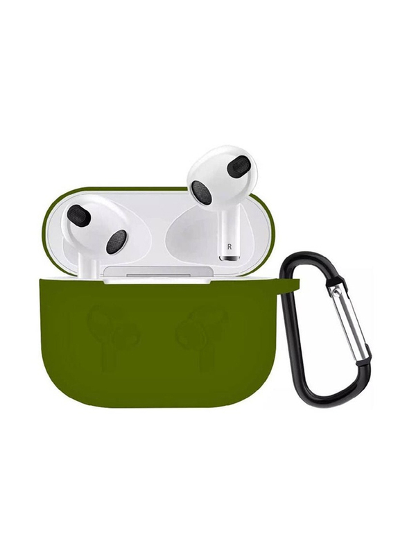 Silicone Protective Case Cover for Apple AirPods 3 3rd Generation, Green