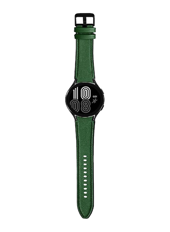 Leather Replacement Band for Samsung Galaxy Watch 4, Green