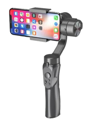 Smartphone Gimbal 3-Axis Handheld Stabilizer Time Lapse Expert with Focus Pull & Zoom, Face Tracking, 12h Runtime, Max Payload, Black