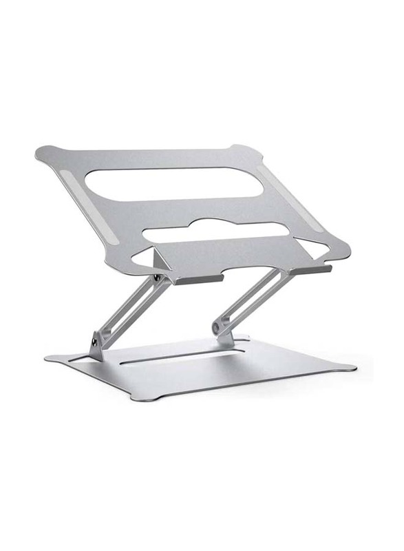 Multi-Angle Adjustable Laptop Stand with Heat Vent to Elevate for Desk Holder, Silver