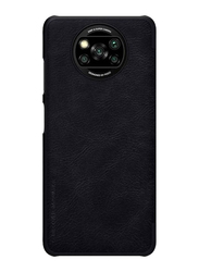 Nillkin Poco X3 Pro Protective Leather Flip Mobile Case Cover, Black