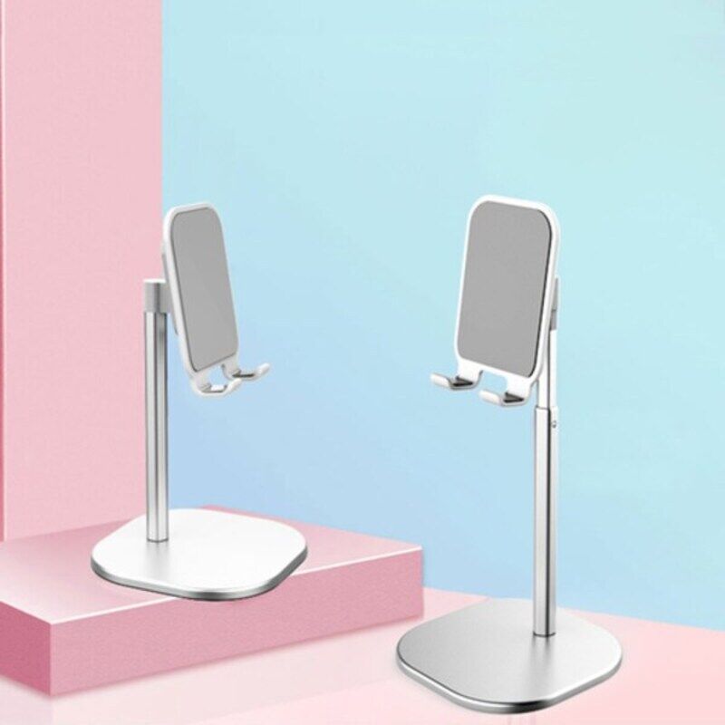 

Generic Dock Cradle Holder Stand for Office Desk Mobile Phone & Tablet Holder, Silver