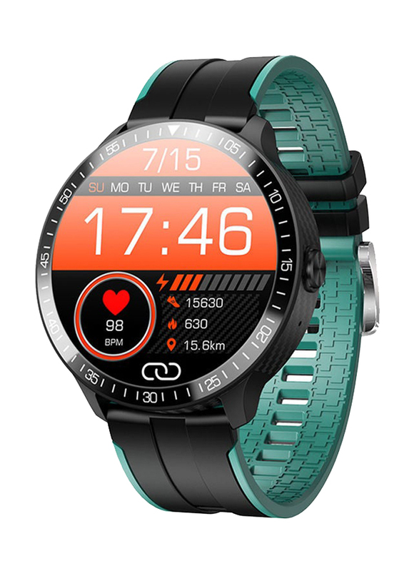 Heart Rate And Blood Pressure Monitor Smartwatch, Green/Black