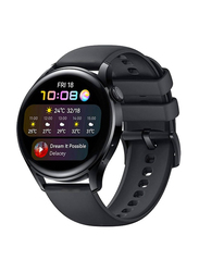 46mm Smartwatch with Full Touch Round Fitness Tracker, Heart Rate Monitor & Bluetooth Call for iPhone & Android, Black