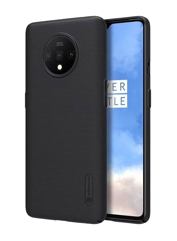 Nillkin Oneplus 7T Super Frosted Shield Hard Mobile Phone Back Case Cover, Black