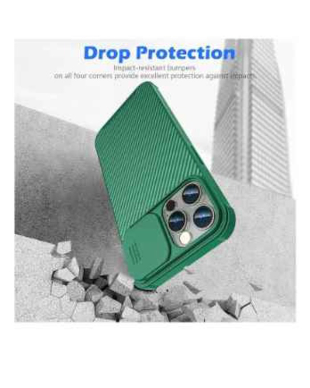 Nillkin Apple iPhone 15 Pro 6.1 Inch 2023 Shockproof Mobile Phone Case Cover with Cameshield, Green