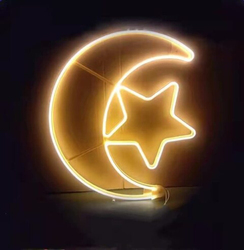 Ramadan Hanging Star Moon Led Garland String Light, Warm White