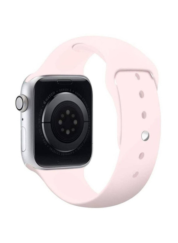 Replacement Silicone Band Strap for Apple Watch 42/44mm, Pink