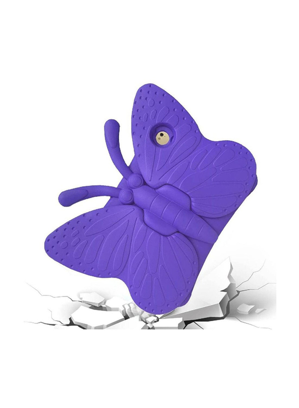 Apple iPad Air 9.7-inch Kids EVA Butterfly Stand Light Weight Tablet Case Cover, Purple