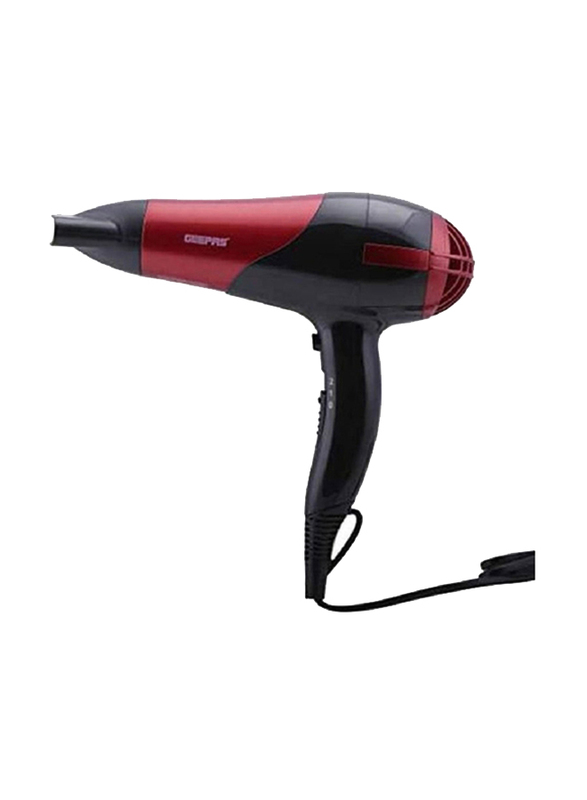 Geepas Hair Dryer & Straightener Combo, Red