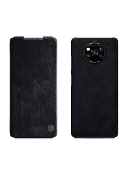 Nillkin Poco X3 Pro Protective Leather Flip Mobile Case Cover, Black