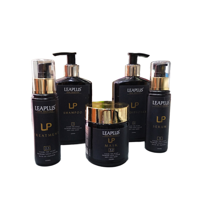 LEAPLUS Hair Solution Premium Gold Caviar 5 Pice  Kit