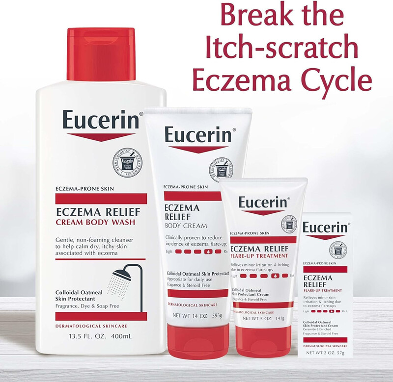 Eucerin Eczema Relief Body Cream, Eczema Cream, Skin Care for Eczema, 14 Oz Tube 396g