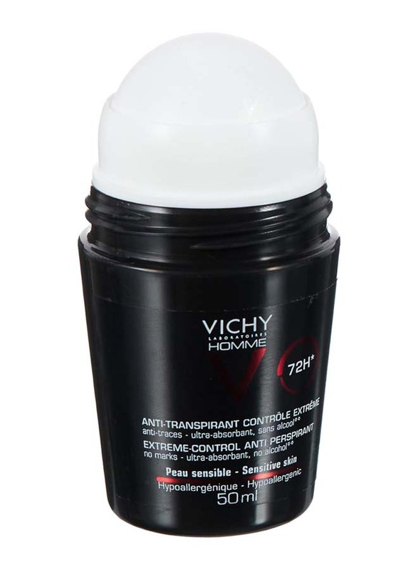 Vichy Homme Anti-Transpirant 72H Roll On Deodorant, 50ml