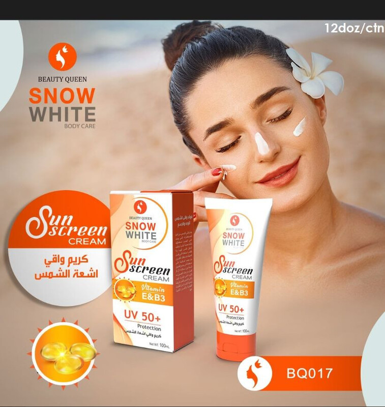 BEAUTY QUEEN VITAMIN -E&B3 UV50+PROTECTION SUNSCREEN CREAM 100ML