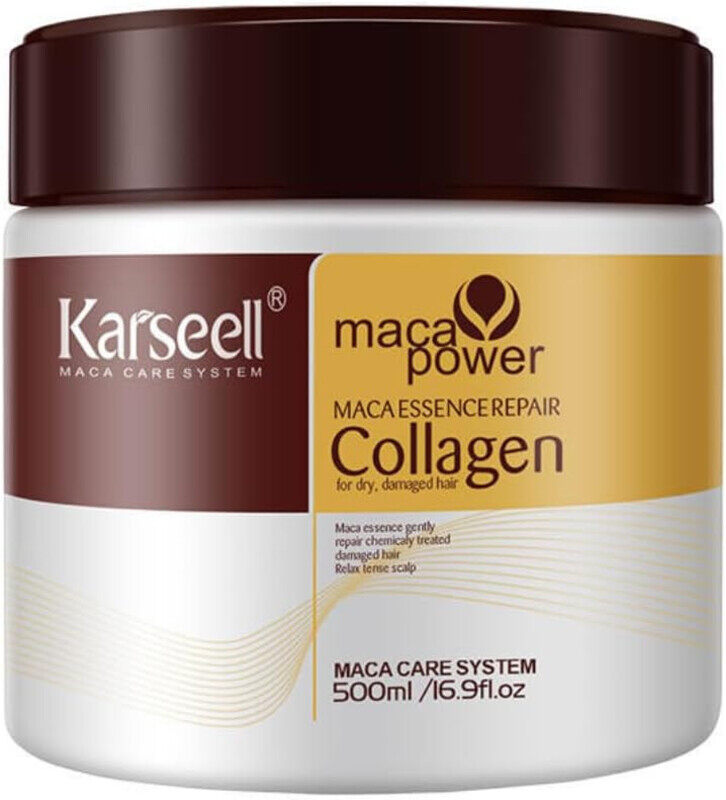 

Karseell Collagen Maca Hair Treatment Deep Repair Conditioning Hair Mask Argan Oil Coconut Oil Essence for Dry Damaged Hair All Hair Types 16.90 Fl oz