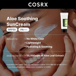 COSRX Aloe Soothing Sun Cream 50ml