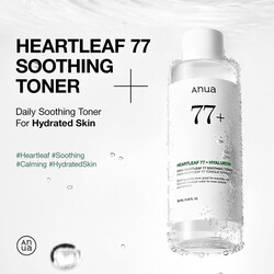 Anua Heartleaf 77% Soothing Toner pH 5.5 Trouble Care, Calming Skin, Refreshing, Hydrating, Purifying, Cruelty Free, Vegan,(250ml / 8.45 fl.oz.)