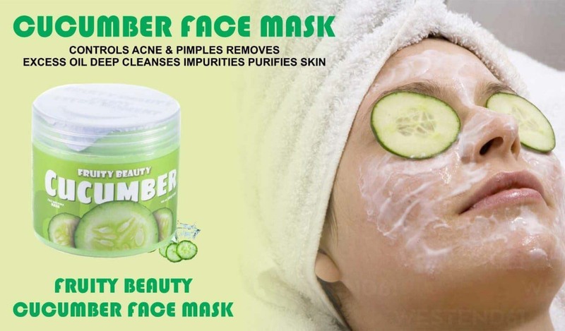 Fruity Beauty Hydrating Cucumber Facial Mask, 2oz