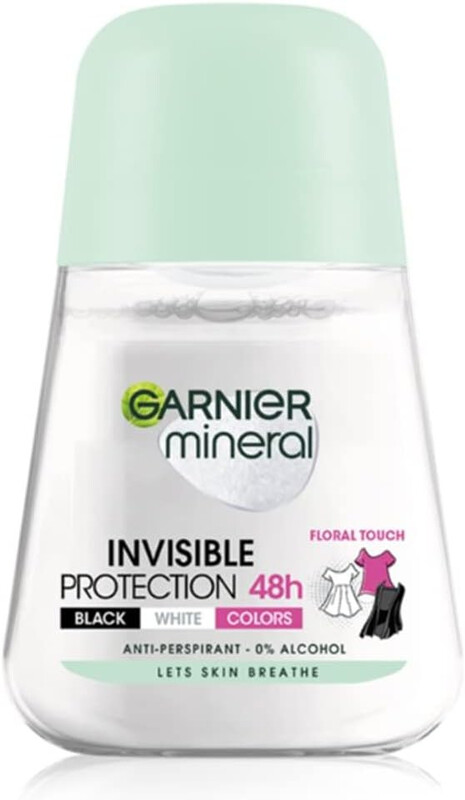 Garnier Mineral Invisible Black & White Colours 48H Anti-Perspirant Deodorant Roll-On 50ml