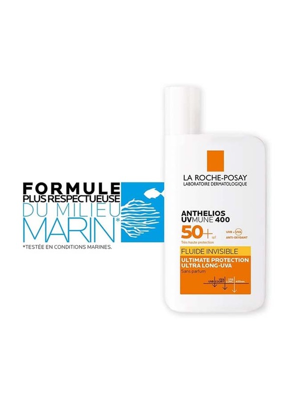 La Roche-Posay Anthelios Uvmune 400 Invisible Fluide Sunscreen SPF50+, 50ml