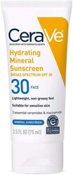 Cerave Hydrating Mineral Sunscreen SPF30. 2.5FL 75ml