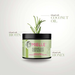 Mielle Rosemary Mint Strengthening Hair Masque for Dry Hair, 340gm