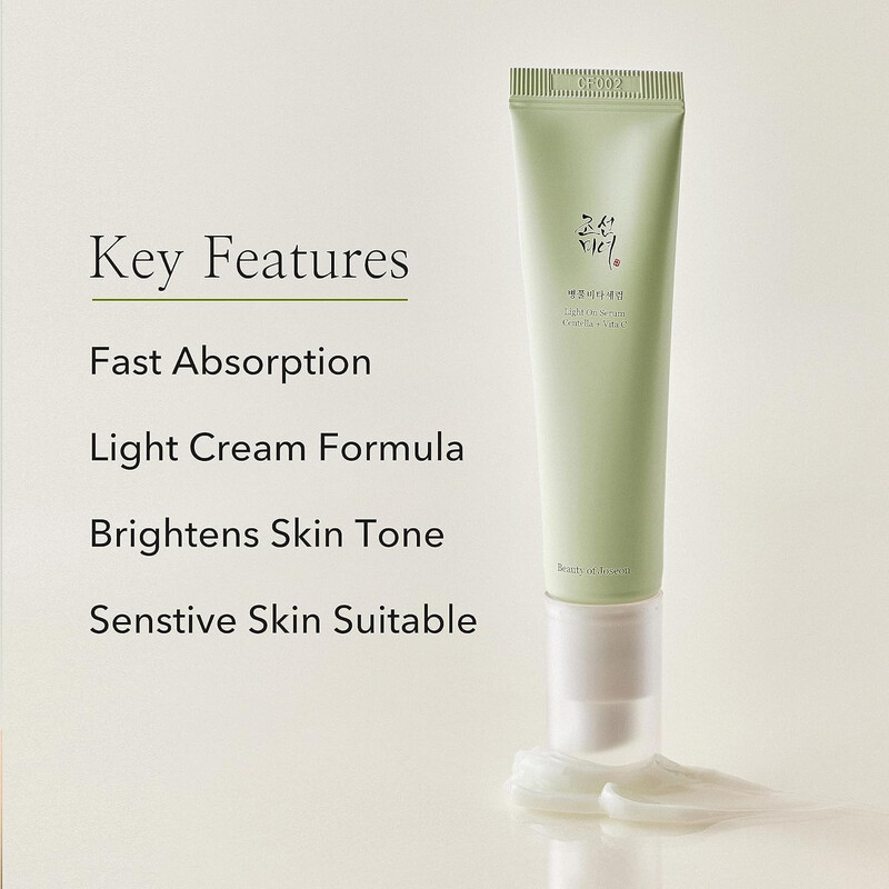 Beauty of Joseon Light On Serum: Centella +Vitamin C based serum Brightening, Moisturizing, Reduce 30ml