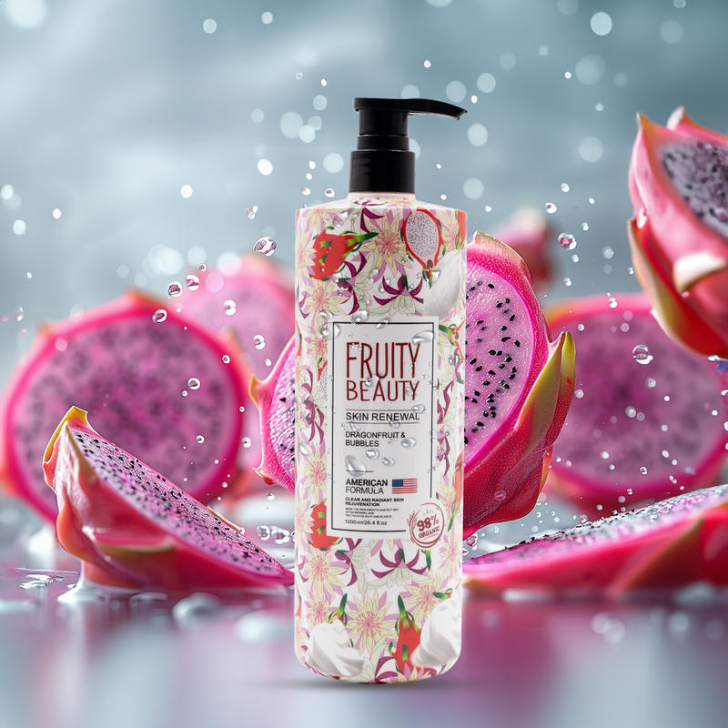 Fruity Beauty Skin Renewal Dragonfruit & Bubbles Shower Gel 1000ml /26.4fl.oz