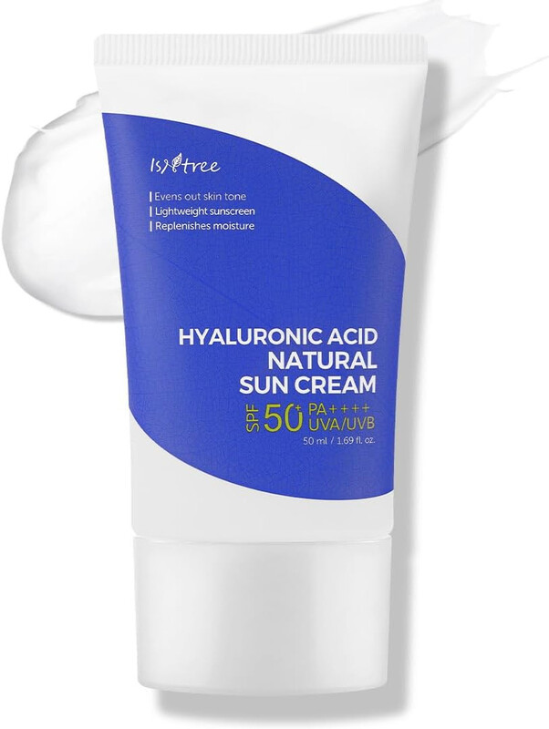 ISNTREE Hyaluronic Acid Natural SPF50+ UVA/UVB Sun Cream Blue 50ml