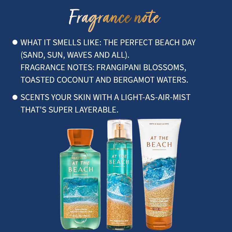 Bath & Body Works and At the Beach Fine Fragrance Mist -236ml