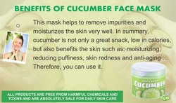 Fruity Beauty Hydrating Cucumber Facial Mask, 2oz