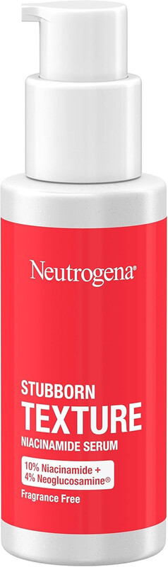 Neutrogena Stubborn Texture Resurfacing Serum With 10% Niacinamide & 4% Neoglucosamine designed for Acne-Prone, Improves Uneven Skin Tone & Refines Texture, Fragrance-Free,, 1 Fl Oz