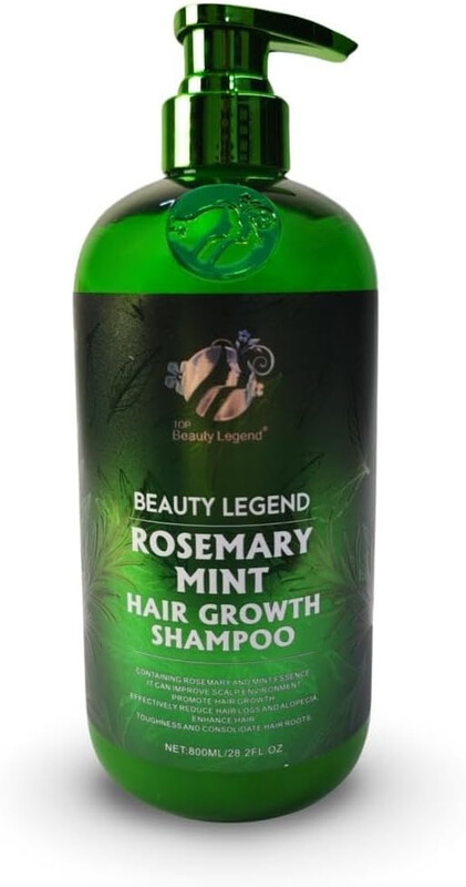 Beauty Legend Organics Rosemary Mint Strengthening Shampoo Infused with Biotin, Cleanses and Helps Strengthen Weak and Brittle Hair, 28.2 fl oz (800 ml)