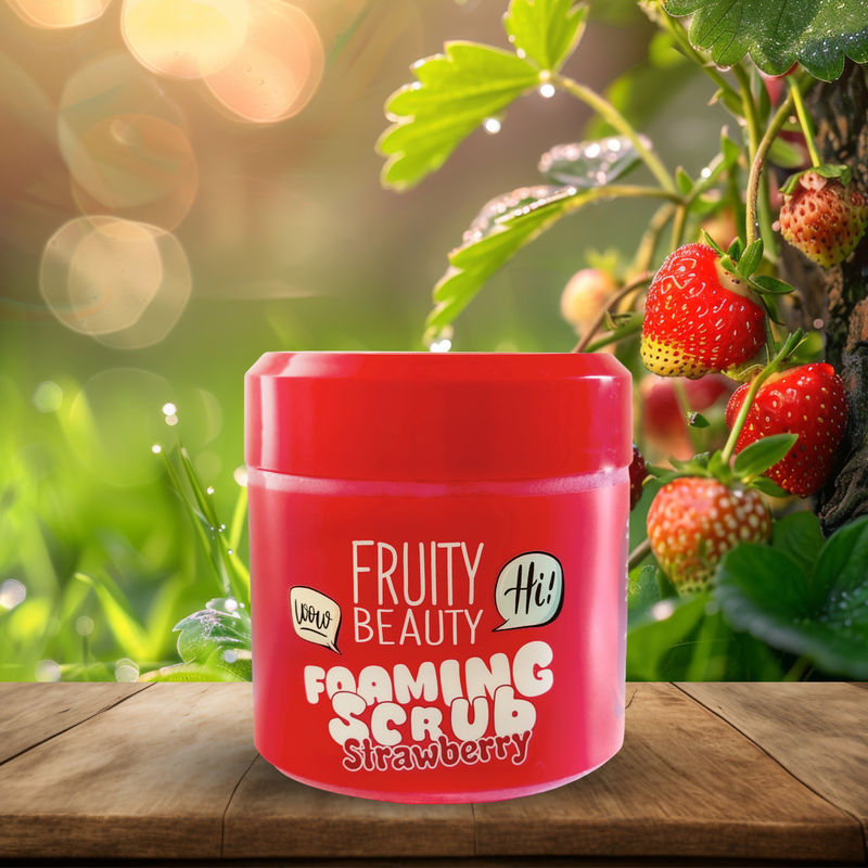 Fruity Beauty Healthy An Fresh Foaming Scrub Strawberry 600ml