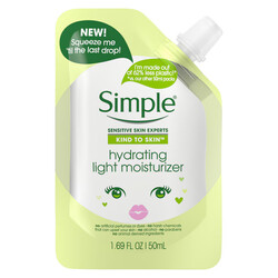 Simple Sassy Hydrating Light Moisturizer Mini Travel Size Eco Friendly Pouch, 1.69 Fl Oz, 50ml