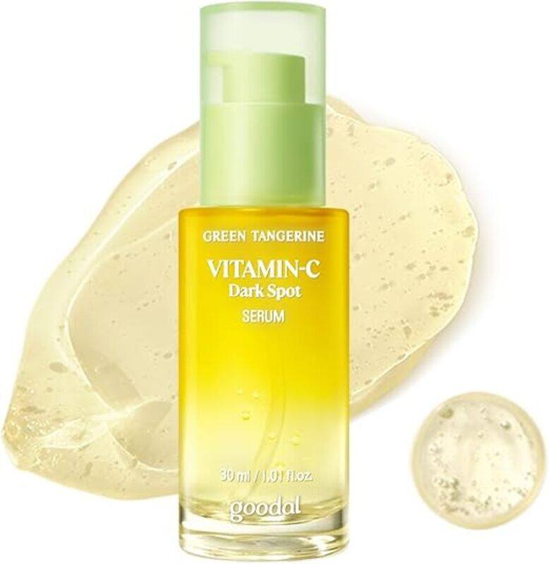 

Goodal Green Tangerine Vitamin-C Dark Spot Serum for Sensitive Skin 70% Tangerine Extract, 4% Niacinamide, Arbutin & Tiger Grass to Fade Dark Spots S