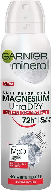 GARNIER Mineral Anti perspirant Magnesium Ultra Instant Dry Spray 150ml