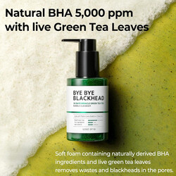 Some By Mi Bye Bye Blackhead 30 Days Miracle Green Tea Tox Bubble Cleanser  Korean Face Wash For Removing Blackhead Daily Pore Minimizer For Face Skin Texture  4.23 Oz, 120G