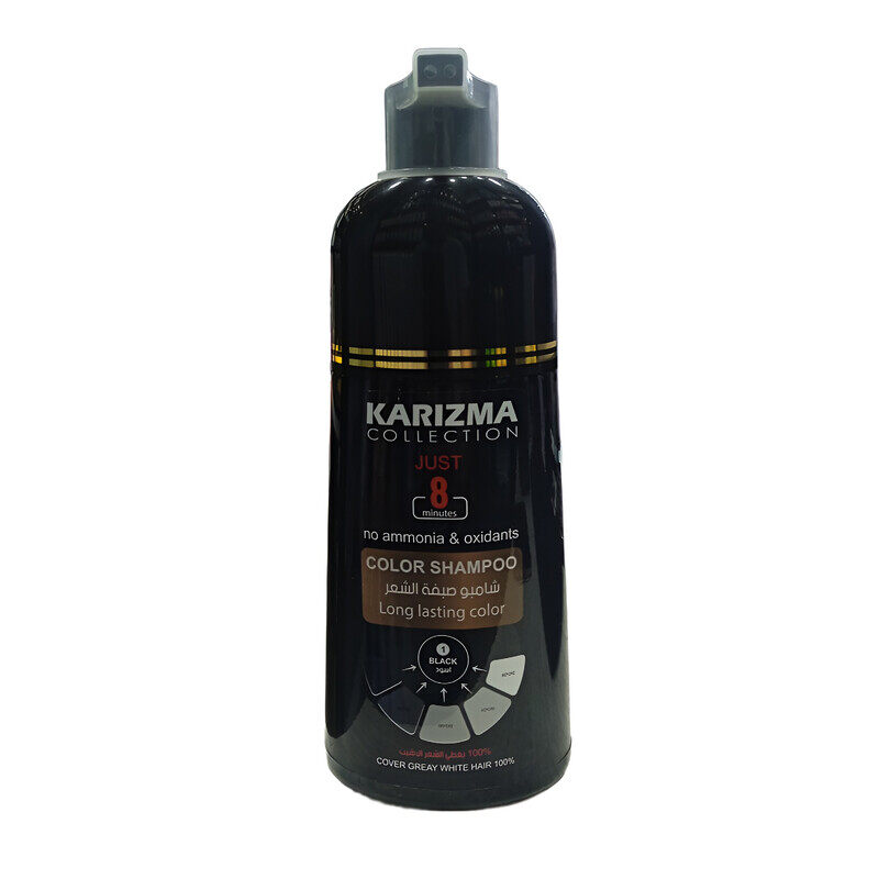 

Karizma Professional Hair Care Natural Plants Extract Moisturizing An Shine long-lasting No:1 Black Color Shampoo 400ml(13.52fl.oz)