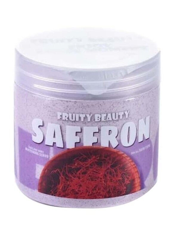 

Fruity Beauty Saffron Exfoliating Face Scrub, 2oz