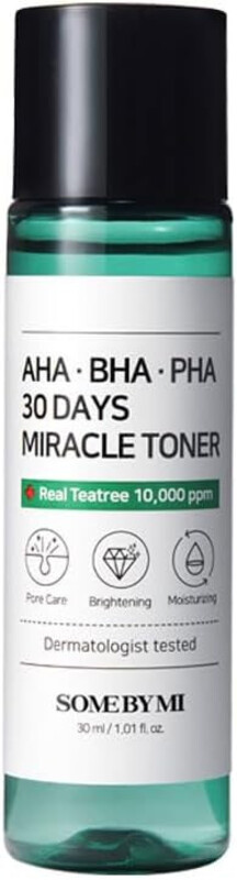 Some By Mi AHA-BHA-PHA 30 Days Miracle Face Toner For Brightening, Exfoliating, Moisturizing, Rejuvenating, Whitening Face  150Ml