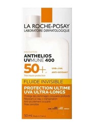 La Roche-Posay Anthelios Uvmune 400 Invisible Fluide Sunscreen SPF50+, 50ml